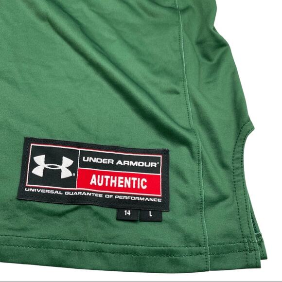 NEW - Under Armour Men's USF Florida Bulls #32 Basketball Jersey Green LARGE - Picture 3 of 11